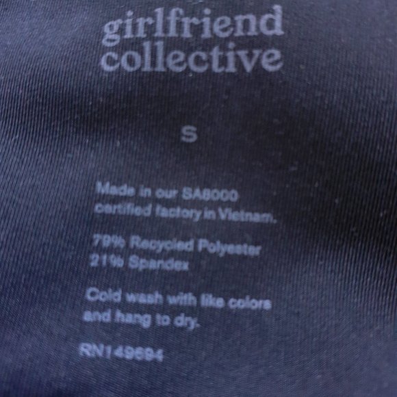 Girlfriend Collective Compressive High-Rise Legging in Black Size S - Picture 4 of 12